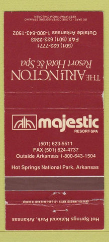 Matchbook Cover - Arlington Resort Hot Springs National Park AR WEAR 30 Strike