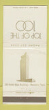 Matchbook Cover - Top of the 100 Memphis TN WEAR 30 Strike