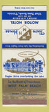 Matchbook Cover - Town House Motor Hotel West Palm Beach FL WEAR 30 Strike