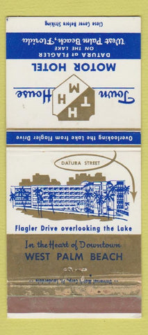 Matchbook Cover - Town House Motor Hotel West Palm Beach FL WEAR 30 Strike