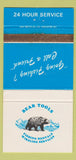 Matchbook Cover - Bear Tools Fishing Rentals WEAR 30 Strike