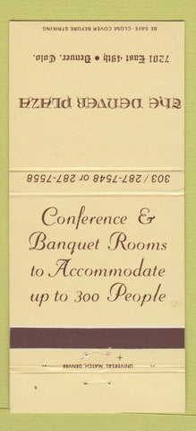 Matchbook Cover - Denver Plaza Colorado 30 Strike