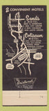 Matchbook Cover - Coliseum Motel Portland OR 30 Strike