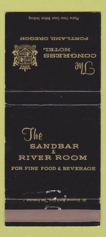 Matchbook Cover - Congress Hotel Portland OR WEAR 30 Strike