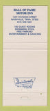 Matchbook Cover - Hall of Fame Motor Inn Nashville TN WEAR 30 Strike