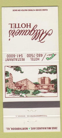 Matchbook Cover - Allgauer's Hotel Northbrook IL 30 Strike