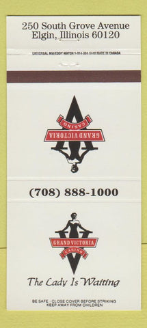 Matchbook Cover - Grand Victoria Casino Elgin IL 30 Strike