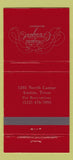 Matchbook Cover - Austin's Courtyard Restaurant Austin TX 30 Strike