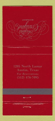 Matchbook Cover - Austin's Courtyard Restaurant Austin TX 30 Strike