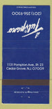 Matchbook Cover - Il Tulipano Cedar Grove NJ 30 Strike