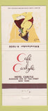 Matchbook Cover - Cafe Carlyle New York City girlie 30 Strike