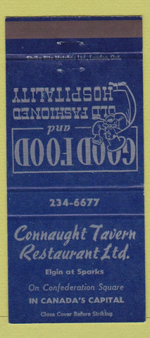 Matchbook Cover - Connaught Tavern Restaurant Ottawa ON 30 Strike