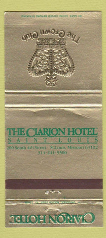 Matchbook Cover - Clarion Hotel ST Louis MO WEAR 30 Strike