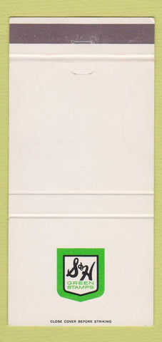 Matchbook Cover - S&H Green Stamps Aladdin Kansas City MO WEAR 30 Strike