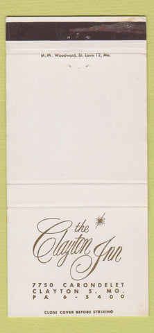 Matchbook Cover - Clayton Inn Clayton MO 30 Strike