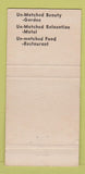 Matchbook Cover - Hodges Gardens Motor Inn Many LA 30 Strike
