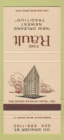 Matchbook Cover - Rault Hotel New Orleans LA 30 Strike