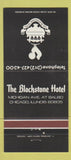 Matchbook Cover - Blackstone Hotel Chicago IL 30 Strike