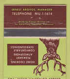 Matchbook Cover - Premier Coffee Shop Vancouver BC 30 Strike