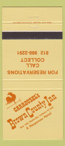 Matchbook Cover - Carrousel's Brown Country Inn Nashville IN 30 Strike