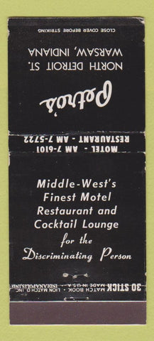 Matchbook Cover - Petro's Warsaw IN WEAR 30 Stick