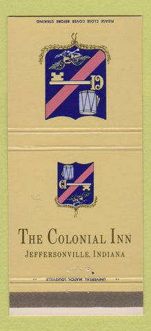 Matchbook Cover - Colonial Inn Jeffersonville IN 30 Strike