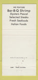 Matchbook Cover - Pascal's Manale Restaurant WEAR New Orleans LA 30 Strike