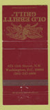 Matchbook Cover - Old Ebbitt Grill Washington DC WEAR 30 Strike