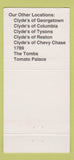 Matchbook Cover - Old Ebbitt Grill Washington DC WEAR 30 Strike