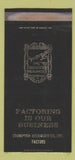 Matchbook Cover - Crompton Richmond Factors New York City WEAR 30 Strike