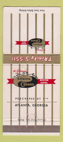 Matchbook Cover - Atlantic Cabana Motor Hotel Atlanta GA 30 Strike