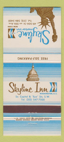 Matchbook Cover - Skyline Motor Inn New York City 30 Strike
