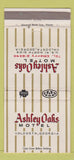 Matchbook Cover - Ashley Oaks Motel Valdosta GA 30 Strike