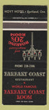 Matchbook Cover - Barbary Coast Restaurant Hoyt Hotel Portland OR WEAR 30 Strike