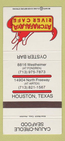 Matchbook Cover - Atchafalaya River Cafe Houston TX Cajun 30 Strike