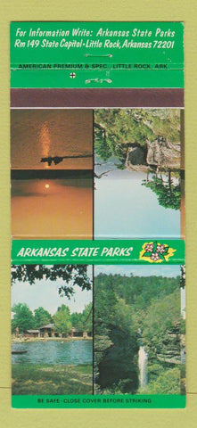 Matchbook Cover - Arkansas State Parks Little Rock AR 30 Strike