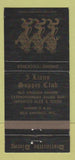Matchbook Cover - 3 Lions Supper Club West Baraboo WI 30 Strike