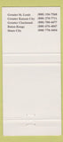Matchbook Cover - Argosy Casinos St Louis Kansas City Cincinnati 30 Strike