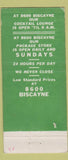 Matchbook Cover - Bar Restaurant Miami FL WEAR 21 Strike Feature