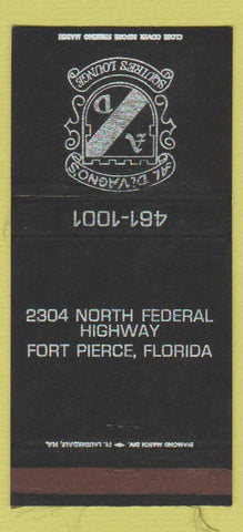 Matchbook Cover - Al DiVagno's Squires Lounge Fort Pierce FL WEAR 30 Strike