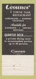 Matchbook Cover - Leounes' Towne Talk Wilmington DE 30 Strike