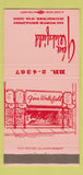 Matchbook Cover - Gene Wakefield Milwaukee WI 30 Strike