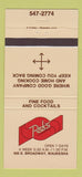 Matchbook Cover - Pick's on Broadway Maukesha WI 30 Strike