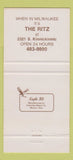 Matchbook Cover - Pick's on Broadway Maukesha WI 30 Strike