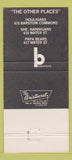 Matchbook Cover - Fanny Hill Supper Club Eau Claire WI 30 Strike