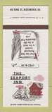 Matchbook Cover - Seaport Inn Alexandria VA 30 Strike
