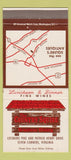 Matchbook Cover - Country Squire Seven Corners VA 30 Strike