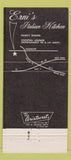 Matchbook Cover - Erni's Italian Restaurant Frederick MD 30 Strike