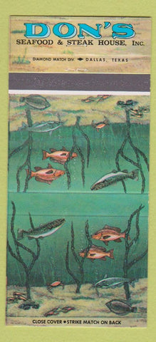 Matchbook Cover - Don's Lafayette Baton Rouge Metairie LA Houston TX 30 Strike