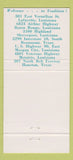 Matchbook Cover - Don's Lafayette Baton Rouge Metairie LA Houston TX 30 Strike